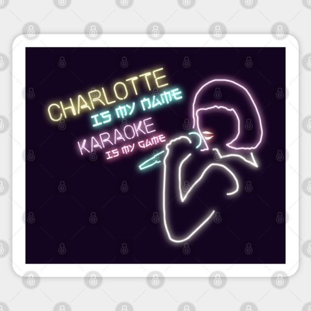 Charlotte, The Karaoke Master Sticker by guayguay